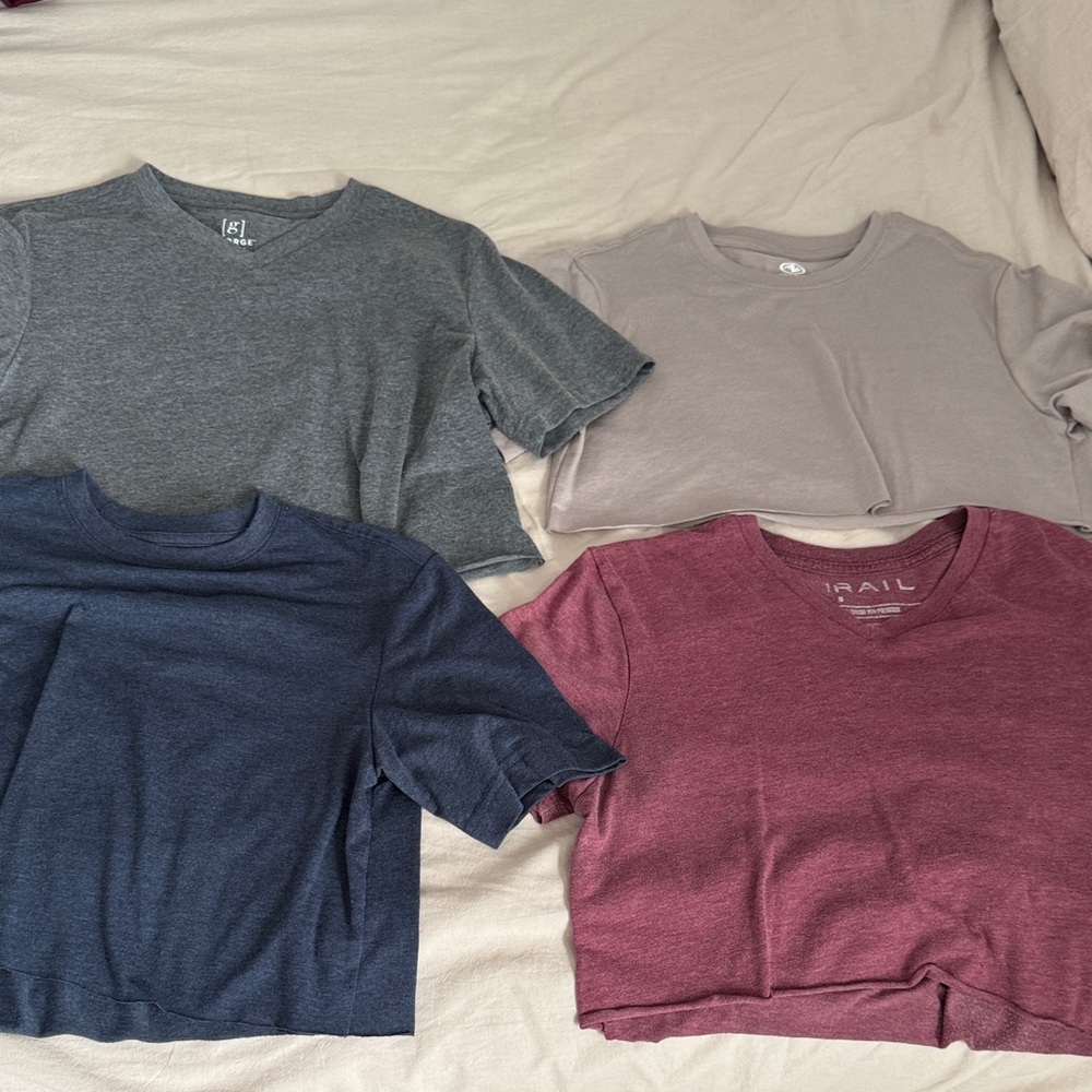 Set of Four Cropped T-Shirts